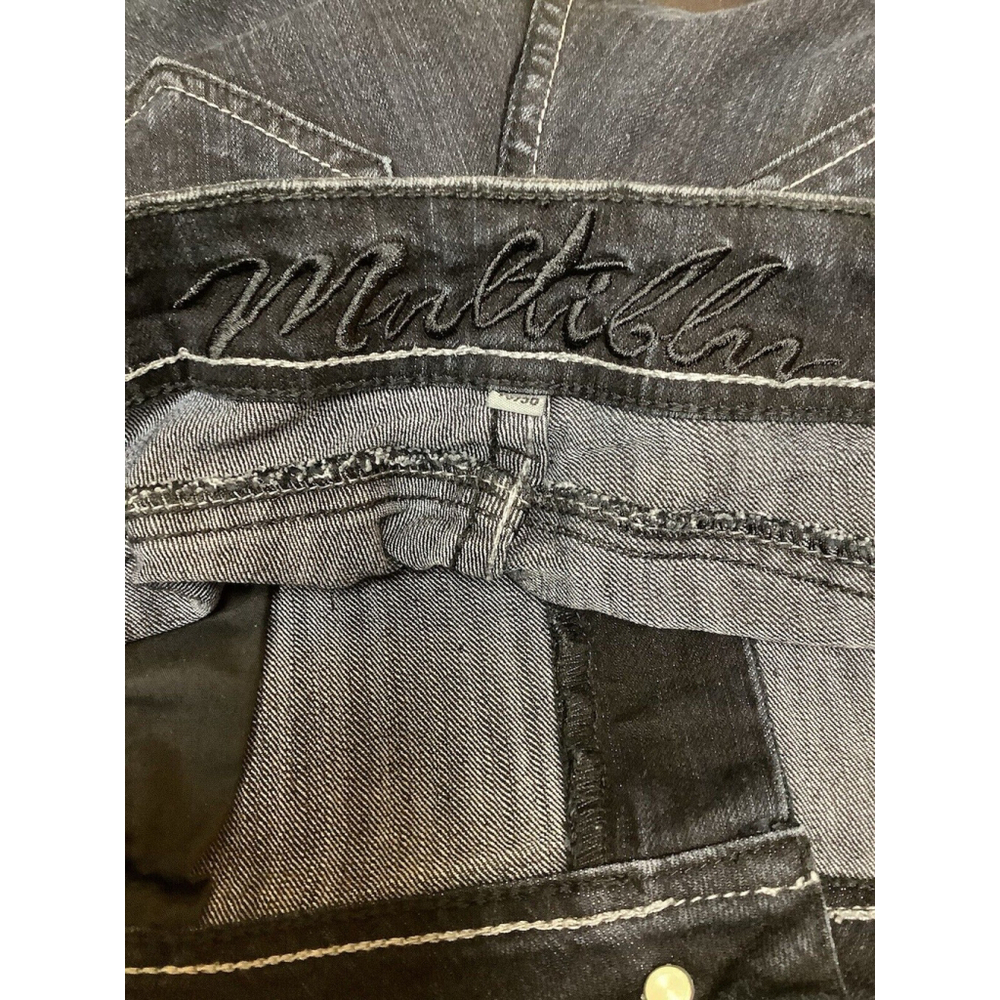 Multiblu Women's Jeans W40 L30 Blue Dark Blue Used Straight Stretch German